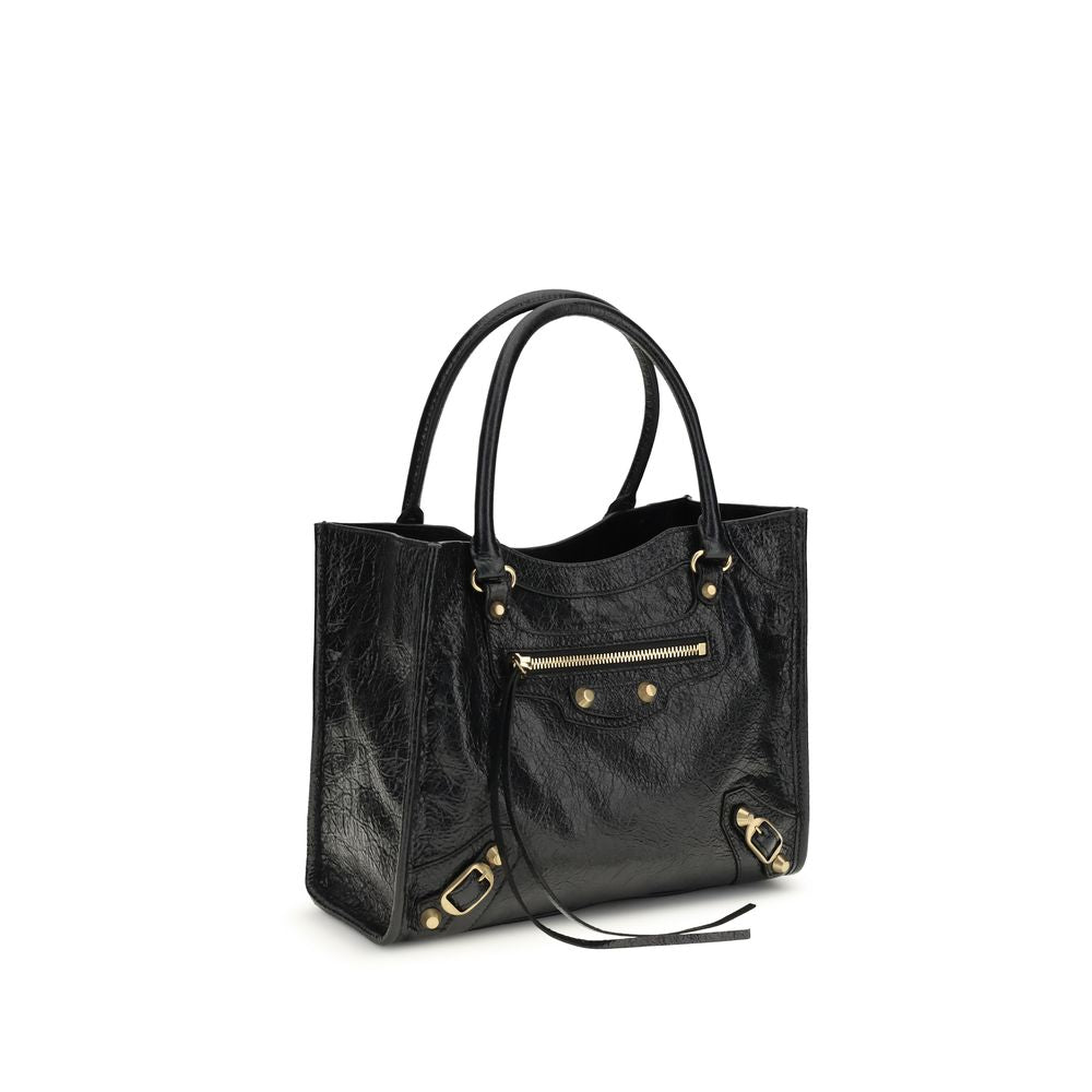 Balenciaga Schwarze Lammleder Schultertasche Ovis Aries Aries