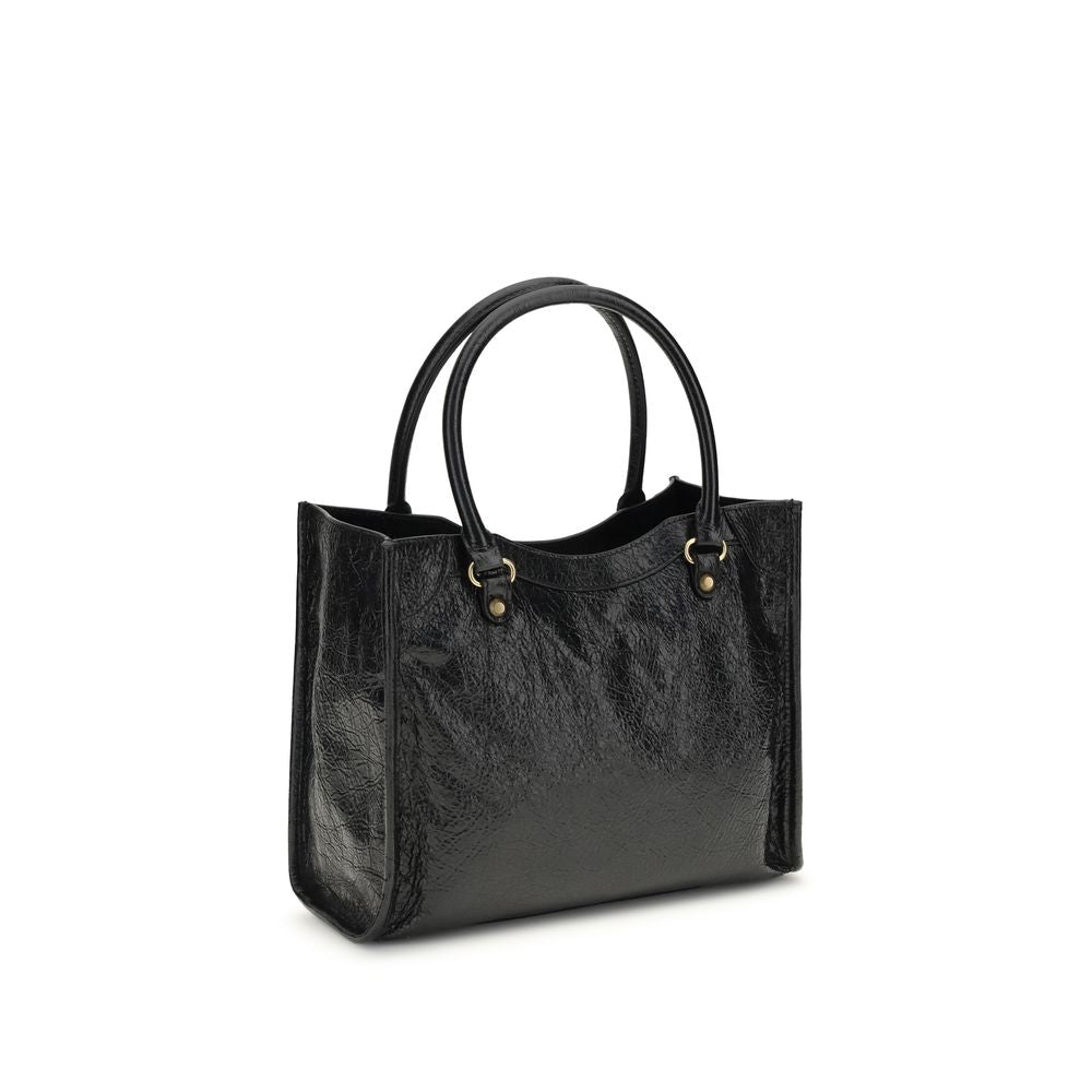 Balenciaga Schwarze Lammleder Schultertasche Ovis Aries Aries