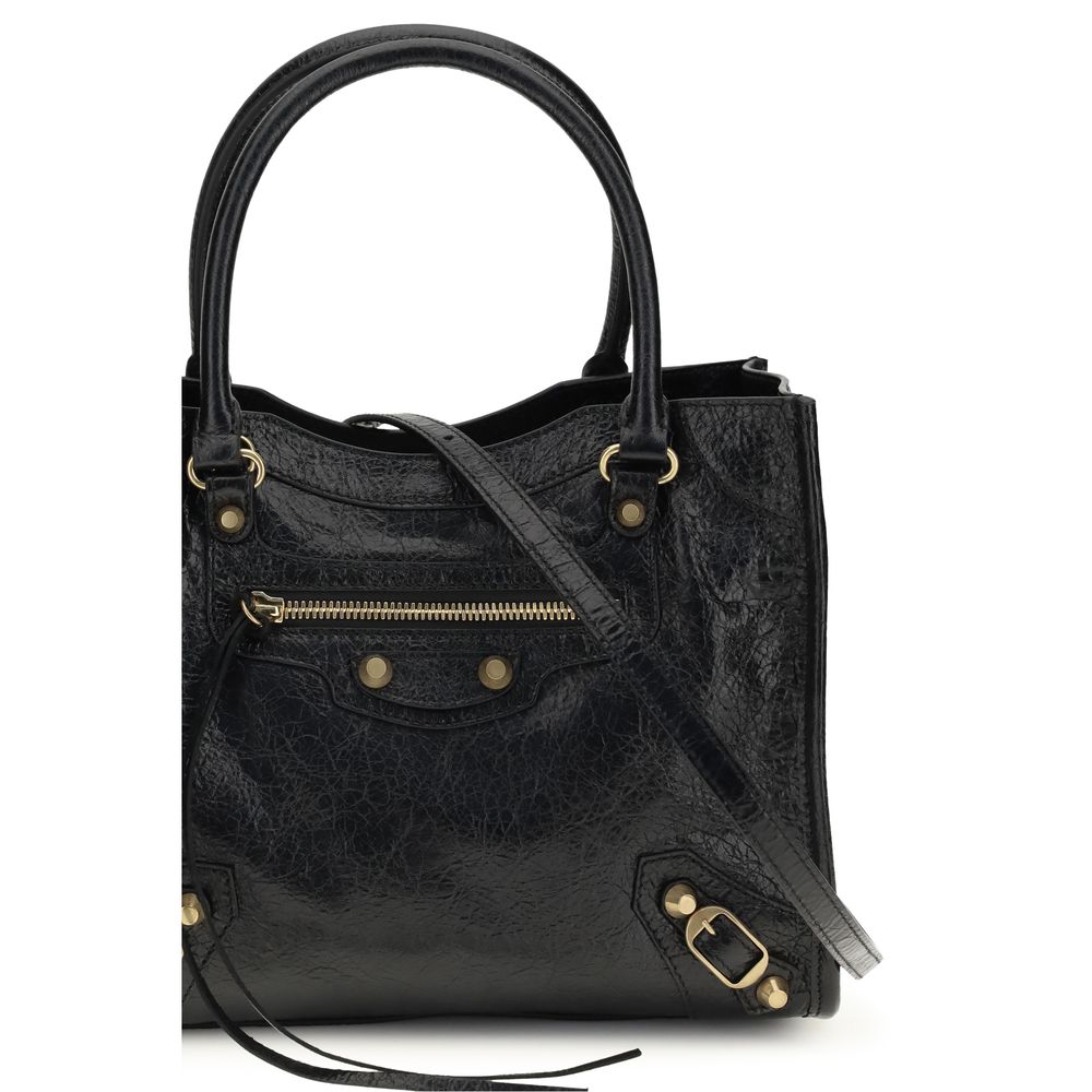 Balenciaga Schwarze Lammleder Schultertasche Ovis Aries Aries