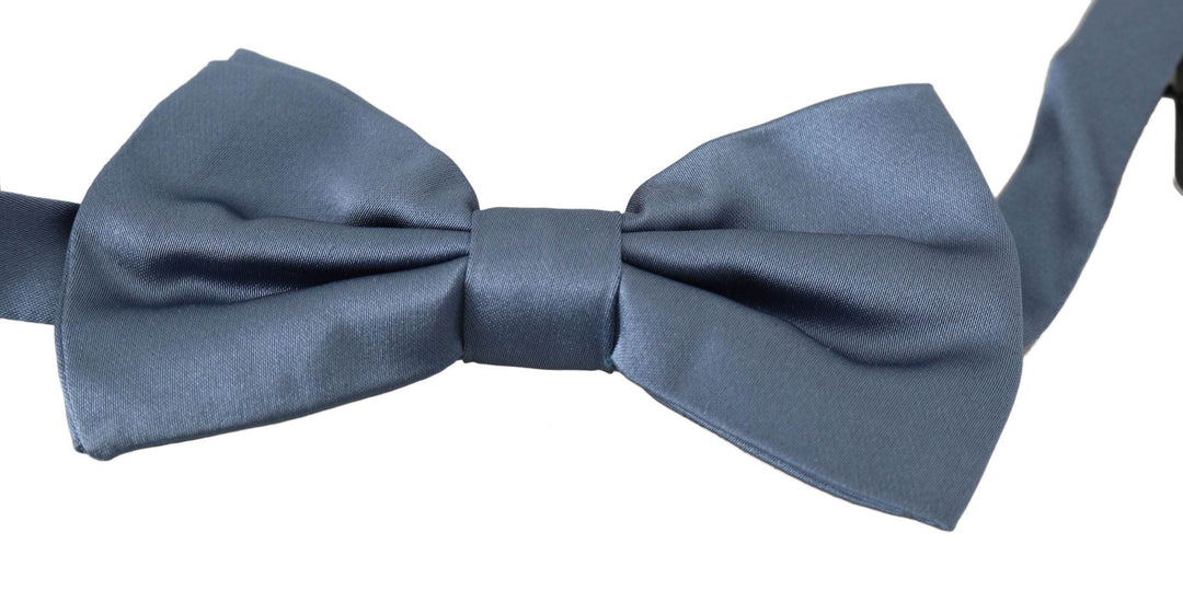 Dolce & Gabbana Elegante blaue Seidenfliege - Léoré