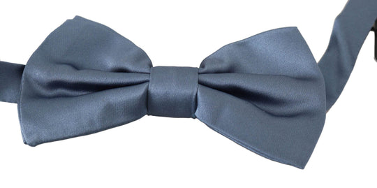 Dolce & Gabbana Elegante blaue Seidenfliege - Léoré