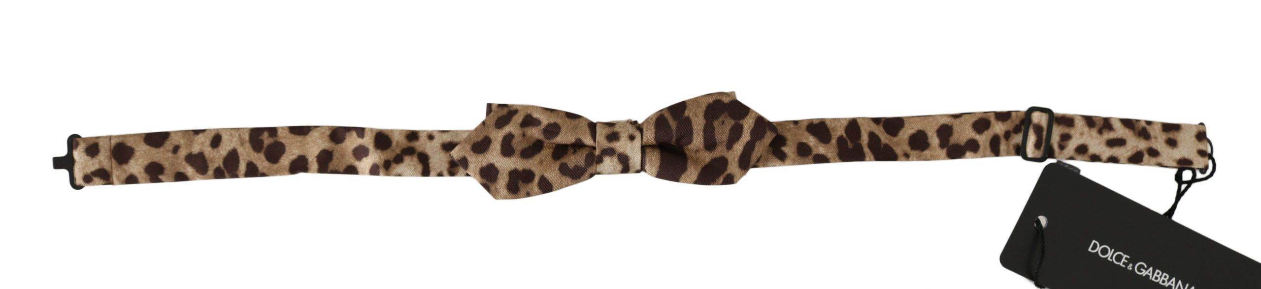 Dolce & Gabbana Exquisite Seidenfliege mit Leopardenmuster - Léoré