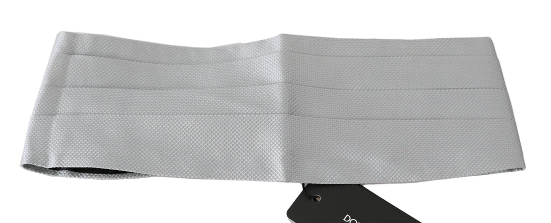 Dolce & Gabbana Eleganter Kummerbund aus grauer Seide - Léoré