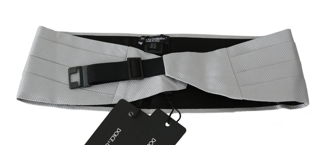 Dolce & Gabbana Eleganter Kummerbund aus grauer Seide - Léoré