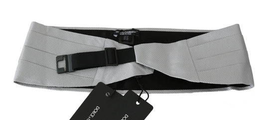 Dolce & Gabbana Eleganter Kummerbund aus grauer Seide - Léoré