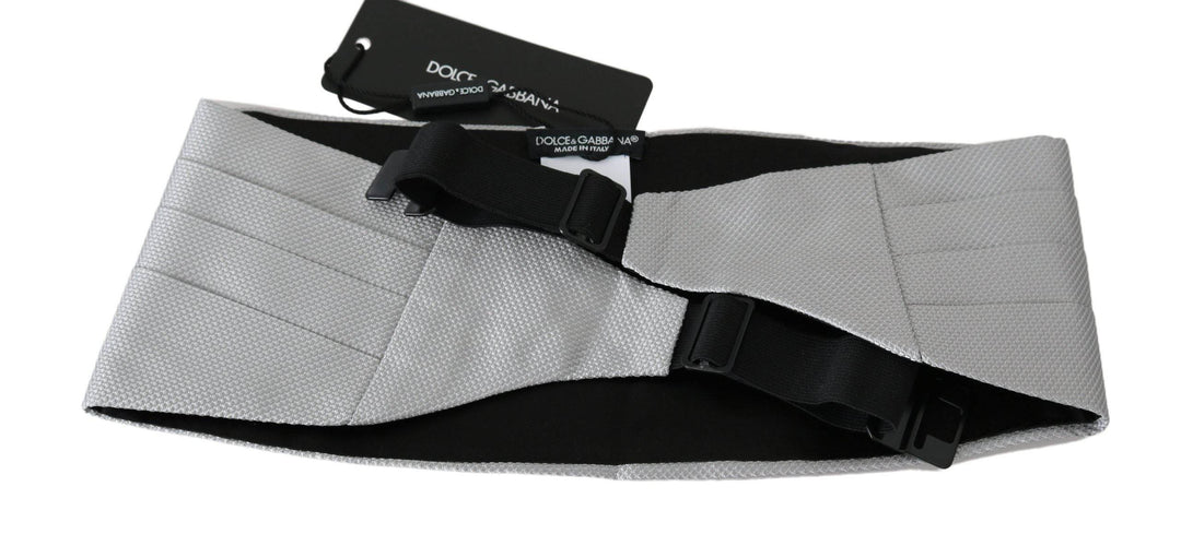 Dolce & Gabbana Eleganter Kummerbund aus grauer Seide - Léoré