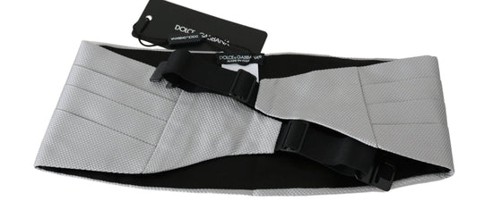 Dolce & Gabbana Eleganter Kummerbund aus grauer Seide - Léoré