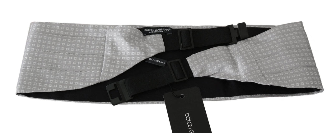 Dolce & Gabbana Eleganter Kummerbund aus grauer Seide - Léoré