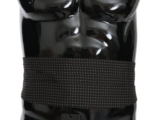 Dolce & Gabbana Eleganter schwarz gepunkteter Kummerbund aus Seide - Léoré