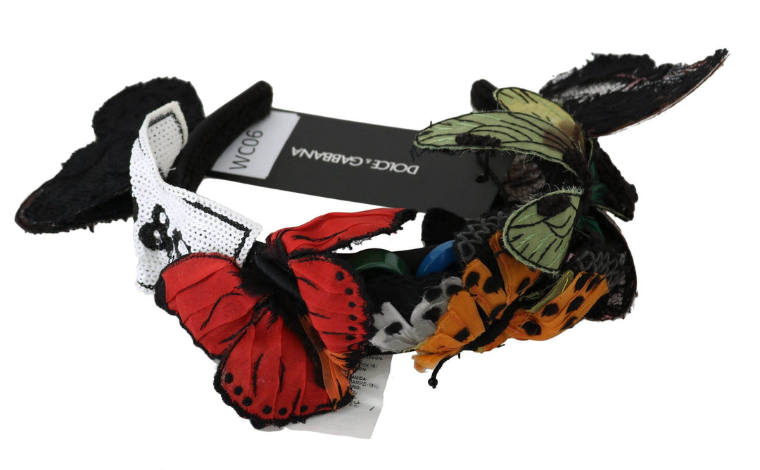 Dolce & Gabbana Elegantes florales Seidenstirnband Diadem - Léoré