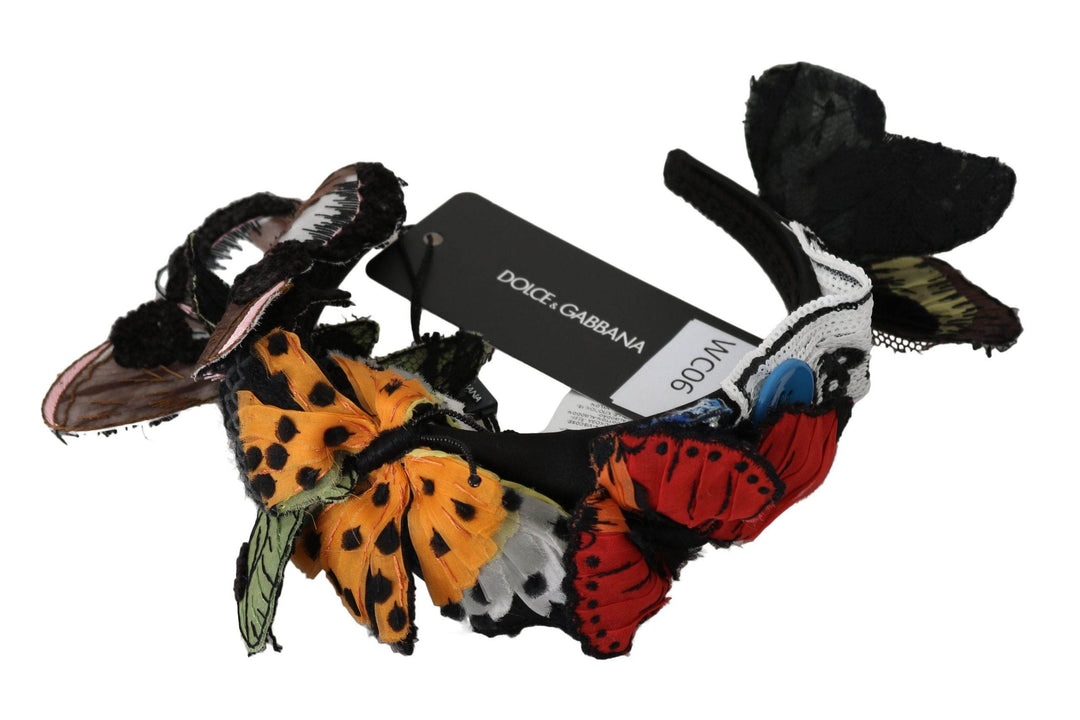 Dolce & Gabbana Elegantes florales Seidenstirnband Diadem - Léoré