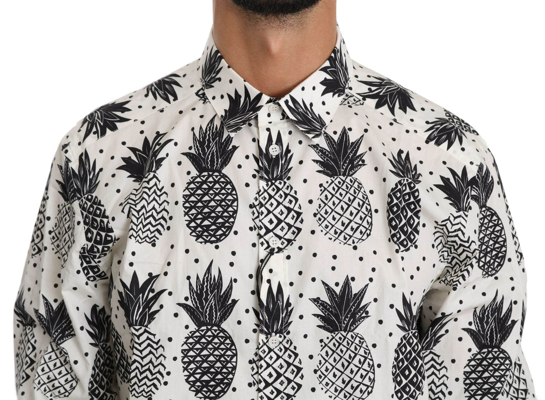 Dolce & Gabbana Elegantes weißes Freizeithemd aus Baumwolle - Léoré