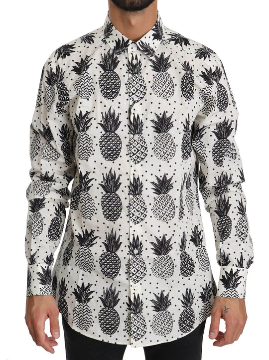 Dolce & Gabbana Elegantes weißes Freizeithemd aus Baumwolle - Léoré