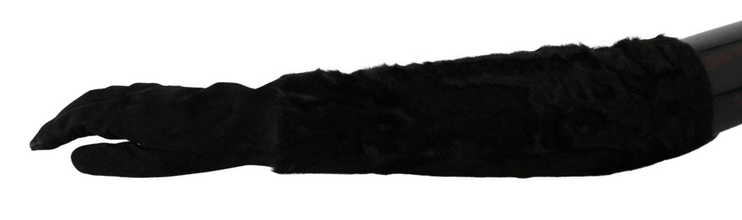 Dolce & Gabbana Elegante ellbogenlange Wildlederhandschuhe - Léoré