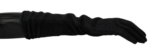 Dolce & Gabbana Elegante mittellange Wollhandschuhe in Schwarz - Léoré