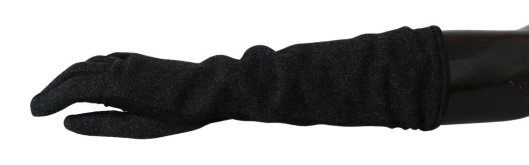 Dolce & Gabbana Elegante mittellange Wollhandschuhe in Schwarz - Léoré