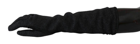 Dolce & Gabbana Elegante mittellange Wollhandschuhe in Schwarz - Léoré