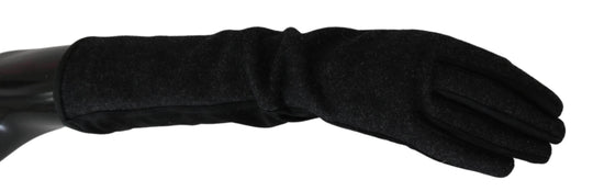 Dolce & Gabbana Elegante mittellange Wollhandschuhe in Schwarz - Léoré