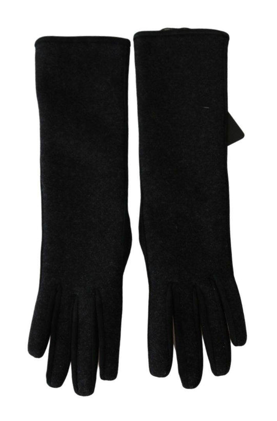 Dolce & Gabbana Elegante mittellange Wollhandschuhe in Schwarz - Léoré