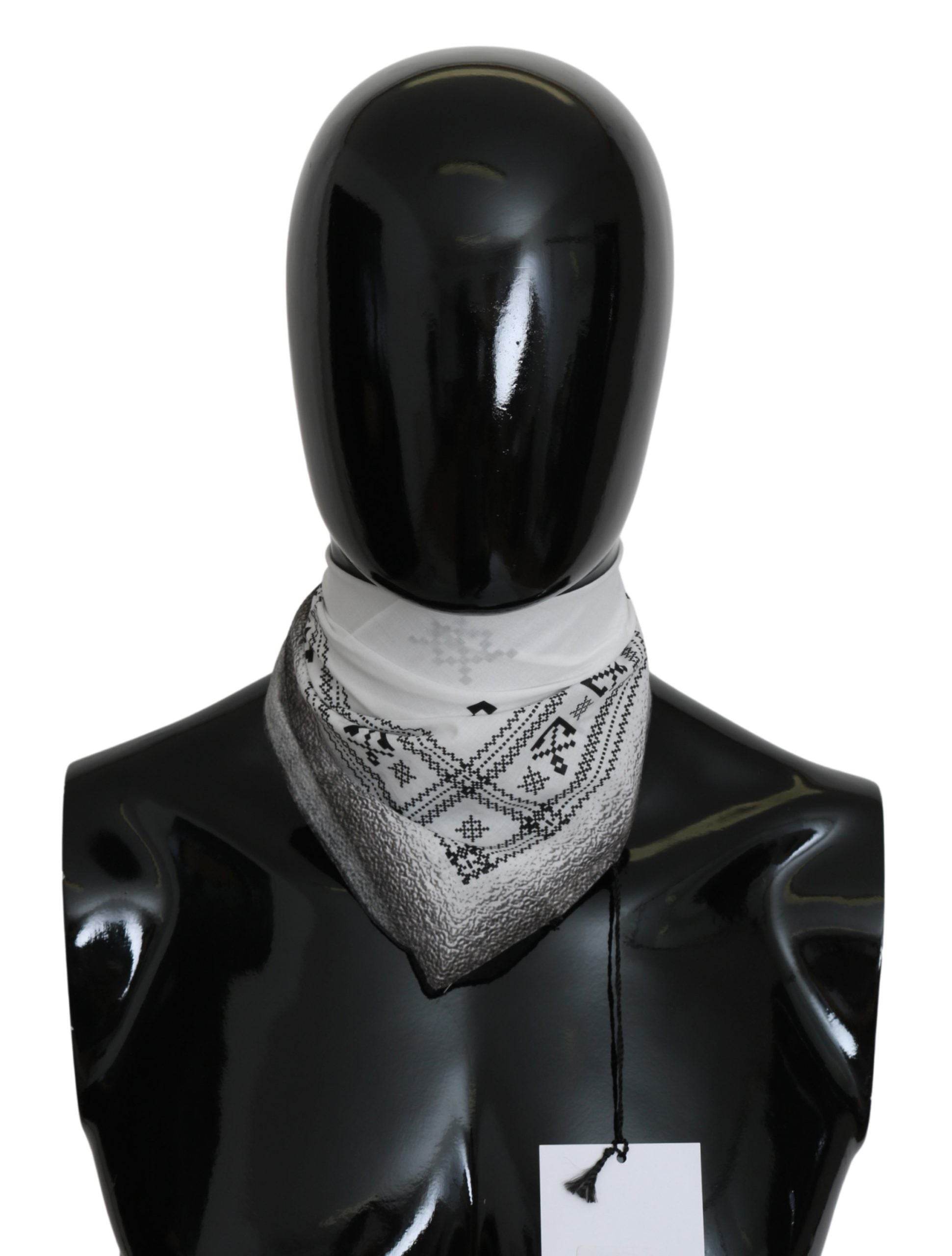Costume National Schicker weißer Baumwollschal für Männer - Léoré
