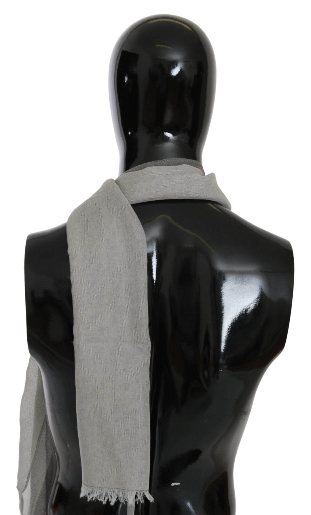 Costume National Eleganter grauer Baumwollschal für Männer - Léoré