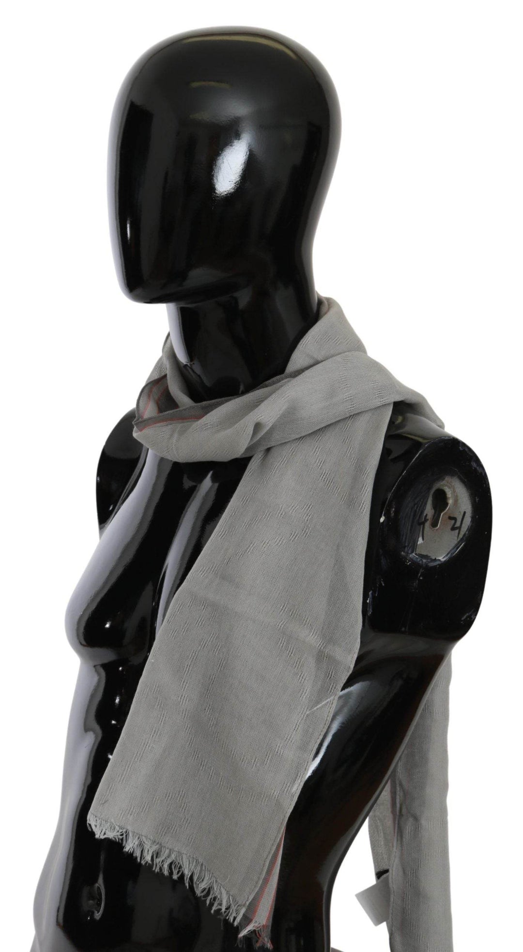 Costume National Eleganter grauer Baumwollschal für Männer - Léoré
