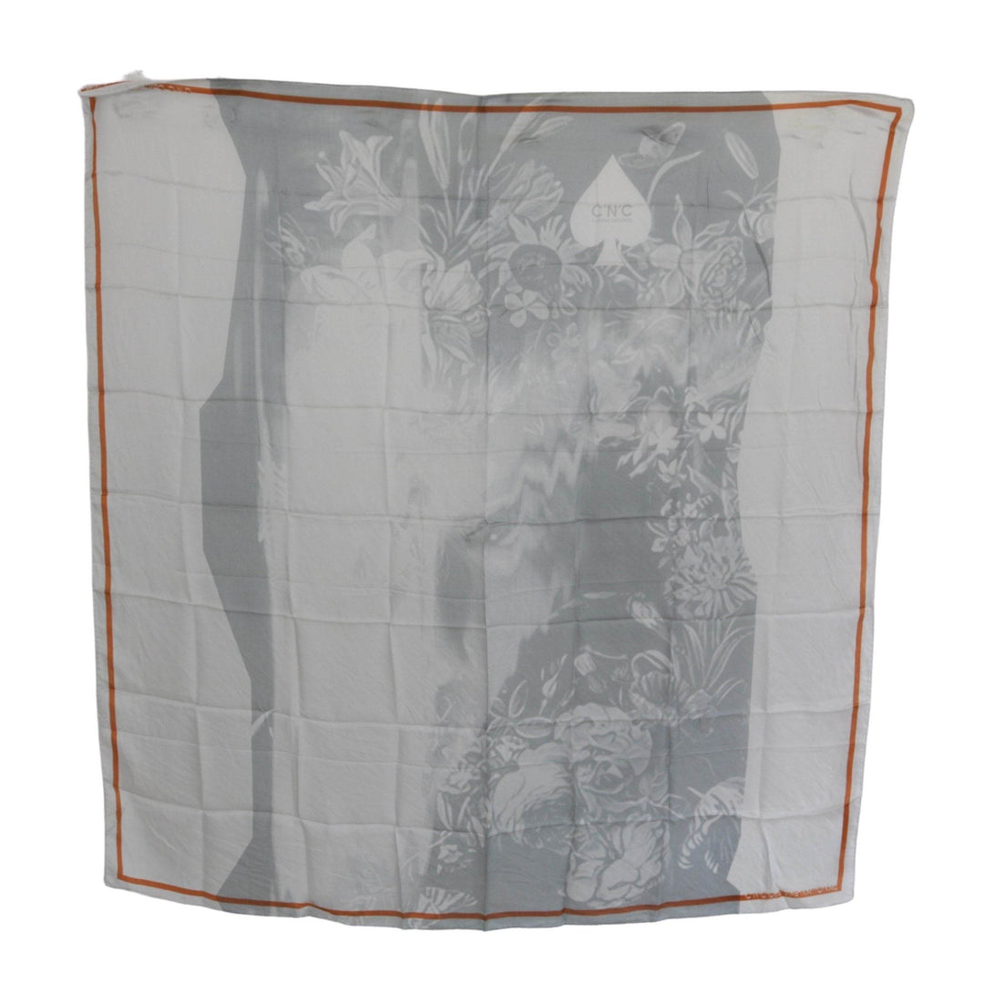 Costume National Eleganter Seidenschal mit Blumenmuster - Léoré