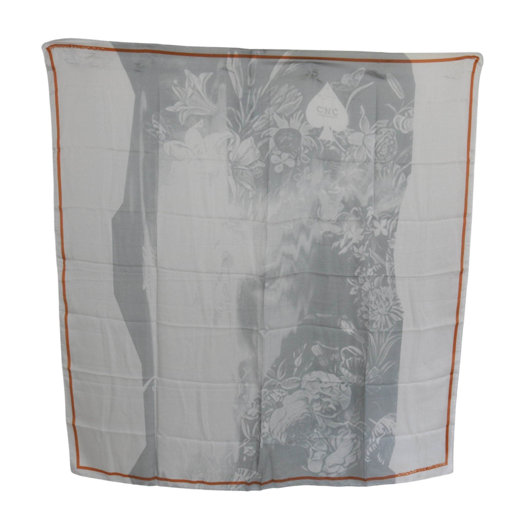 Costume National Eleganter floraler Seidenschal - Léoré