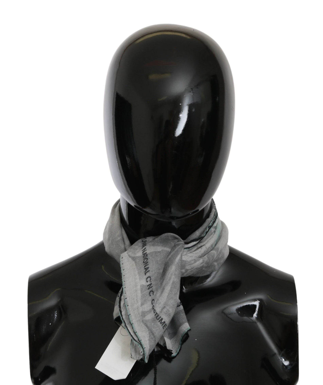 Costume National Eleganter Grauer Seidenschal für Frauen - Léoré