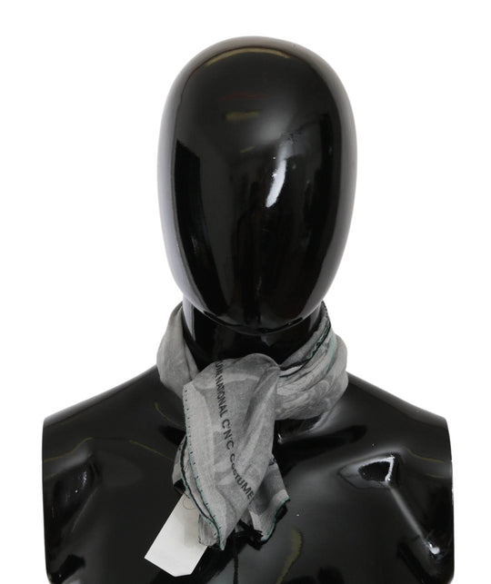 Costume National Eleganter Grauer Seidenschal für Frauen - Léoré