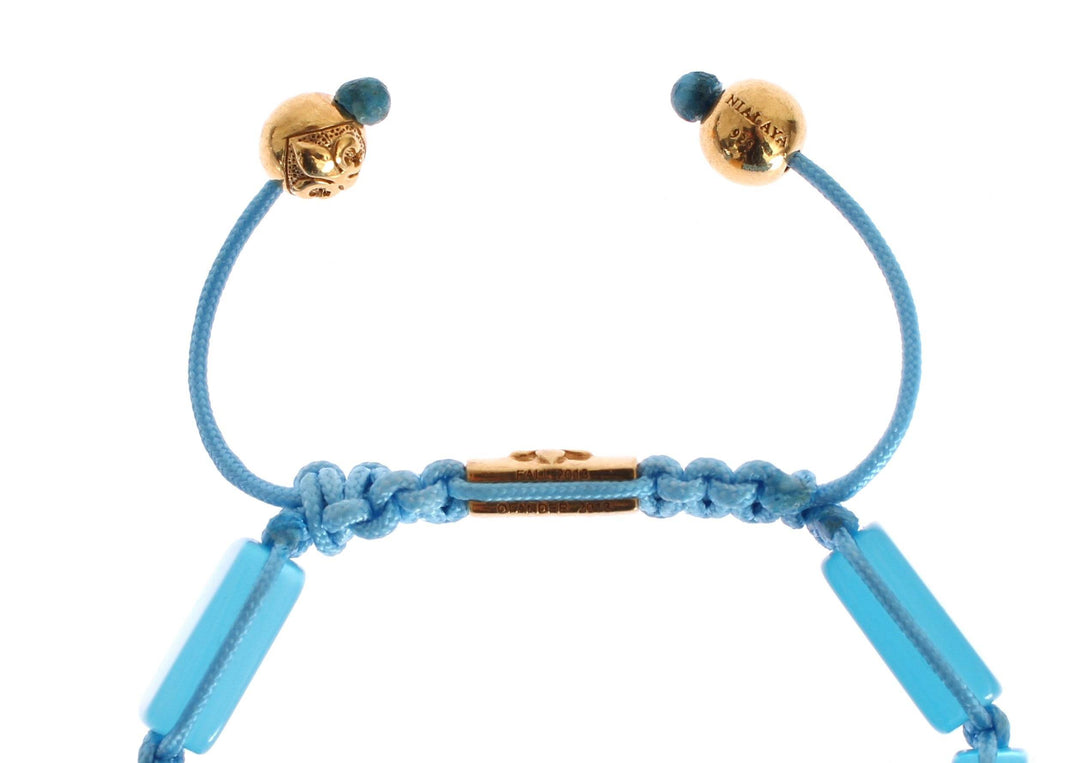 Nialaya Elegantes Armband mit blauem Opal und Diamantbesatz - Léoré