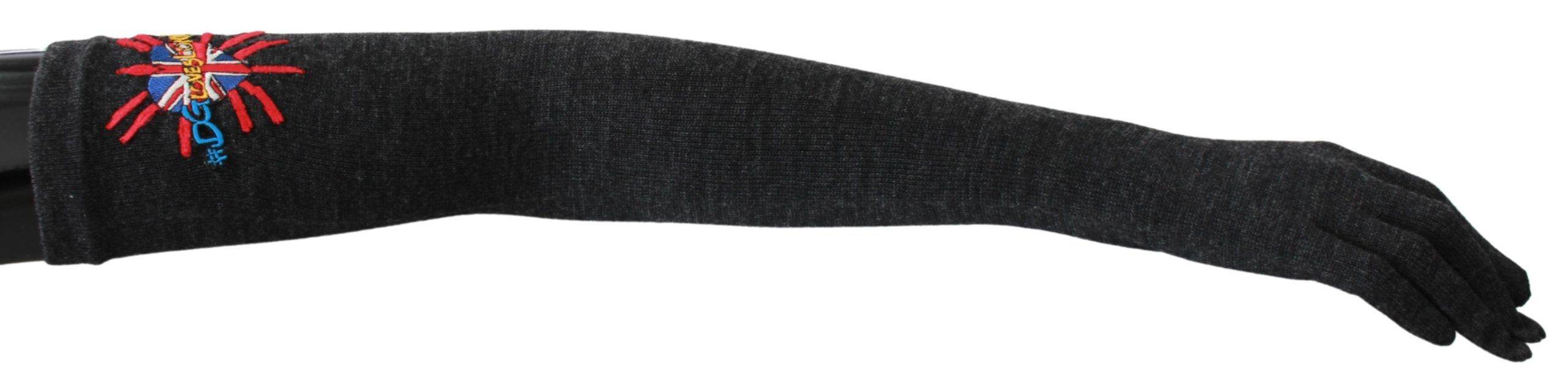 Dolce & Gabbana Elegante Handschuhe aus Wolle in Ellenbogenlänge - Léoré