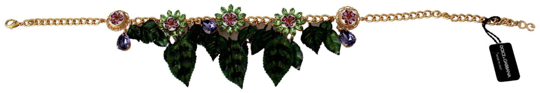 Dolce & Gabbana Elegante Blumenkette Sizilien Charme Halskette - Léoré
