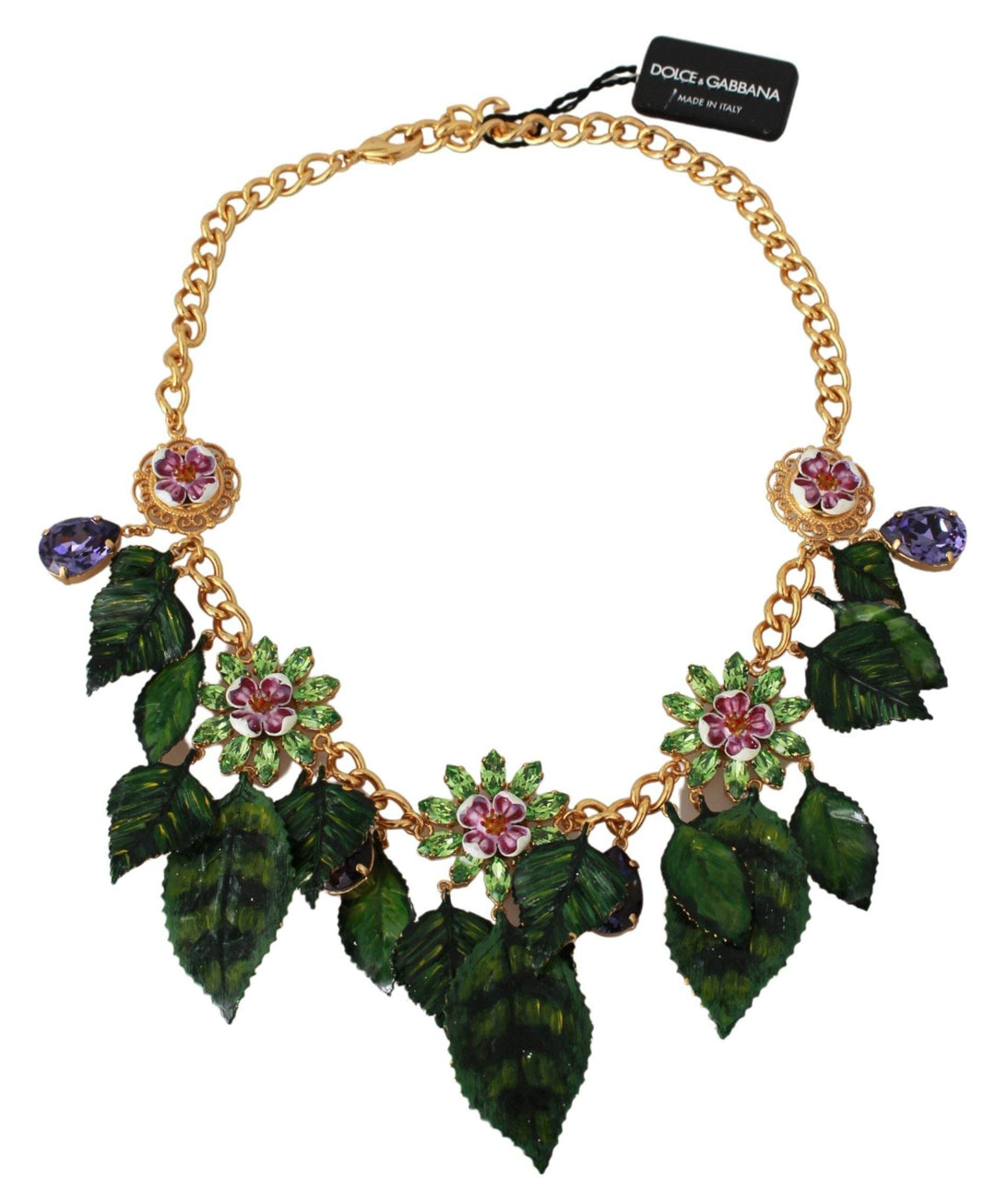 Dolce & Gabbana Elegante Blumenkette Sizilien Charme Halskette - Léoré