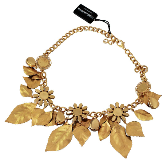 Dolce & Gabbana Elegante Blumenkette Sizilien Charme Halskette - Léoré