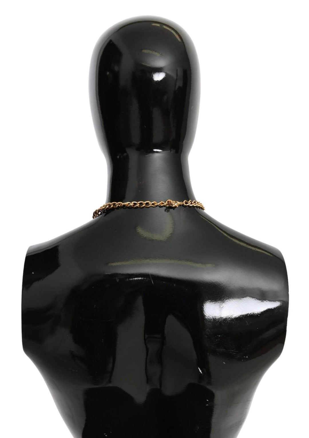 Dolce & Gabbana Elegante Kristall Charms Blätter Anhänger Halskette - Léoré