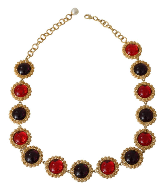 Dolce & Gabbana Elegante Statement-Halskette mit Kristall-Charme - Léoré