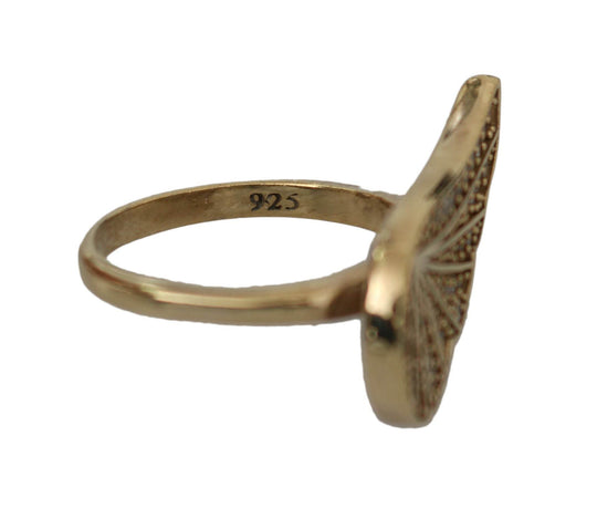 Nialaya Eleganter Ring mit Goldkristallen verziert - Léoré