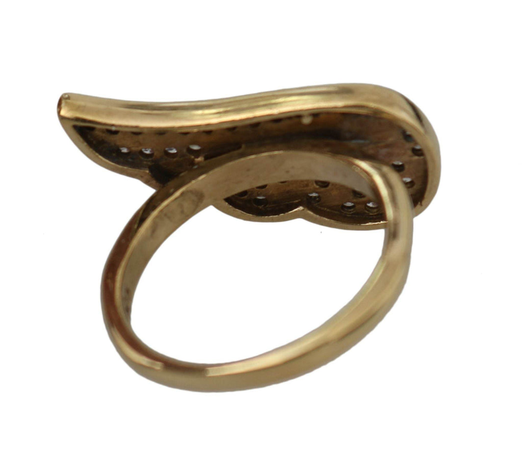Nialaya Eleganter Ring mit Goldkristallen verziert - Léoré