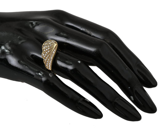 Nialaya Eleganter Ring mit Goldkristallen verziert - Léoré