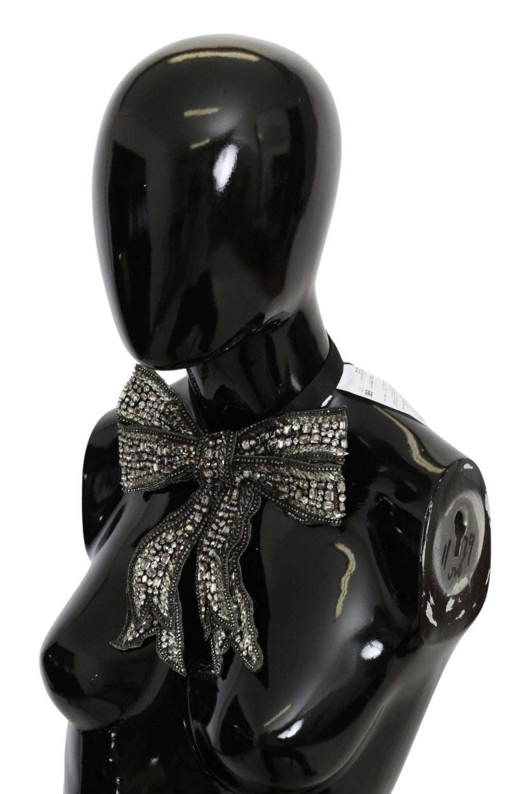 Dolce & Gabbana Elegante Seidenfliege in Silber - Léoré