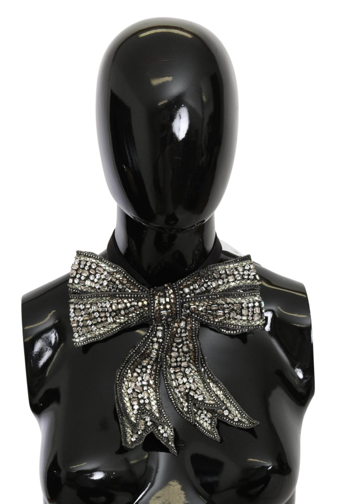 Dolce & Gabbana Elegante Seidenfliege in Silber - Léoré