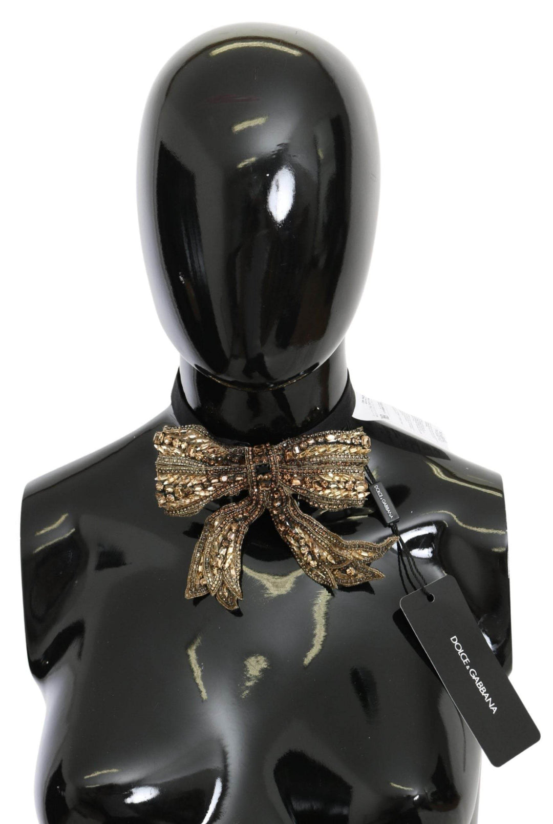 Dolce & Gabbana Elegante Seidenfliege in Gold - Glänzen mit Stil - Léoré