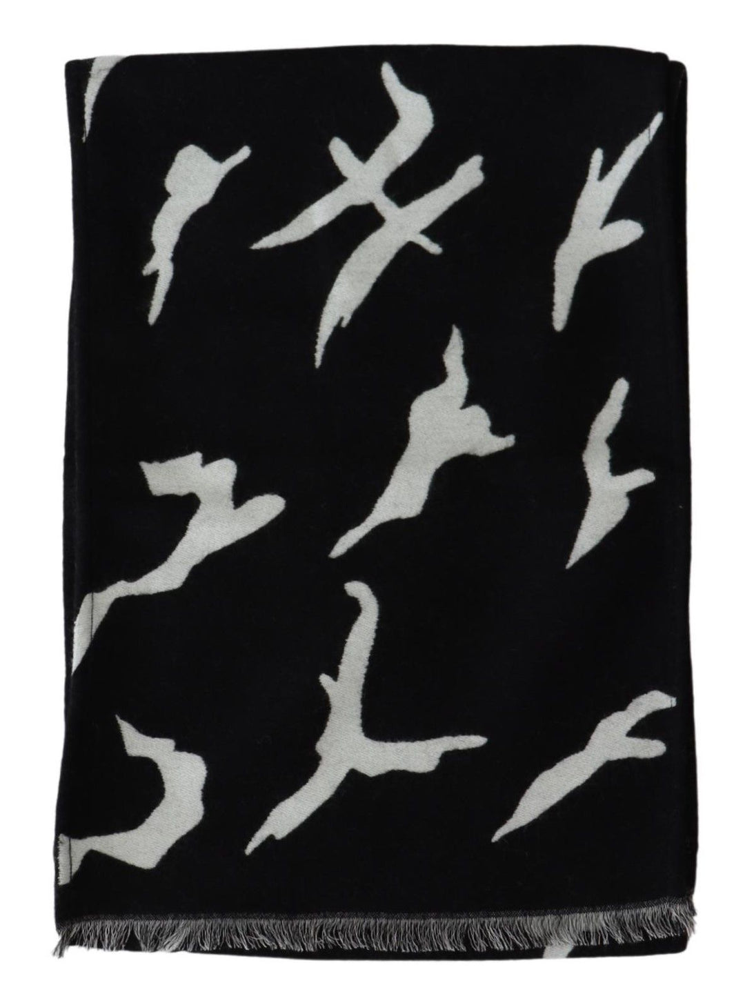 Givenchy Schwarz Weiß Wolle Unisex Winter Warm Schal Wrap Schal