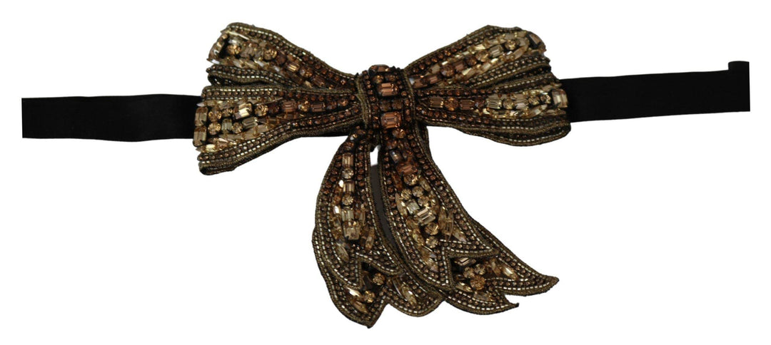Dolce & Gabbana Elegante Seidenfliege mit Strass - Léoré