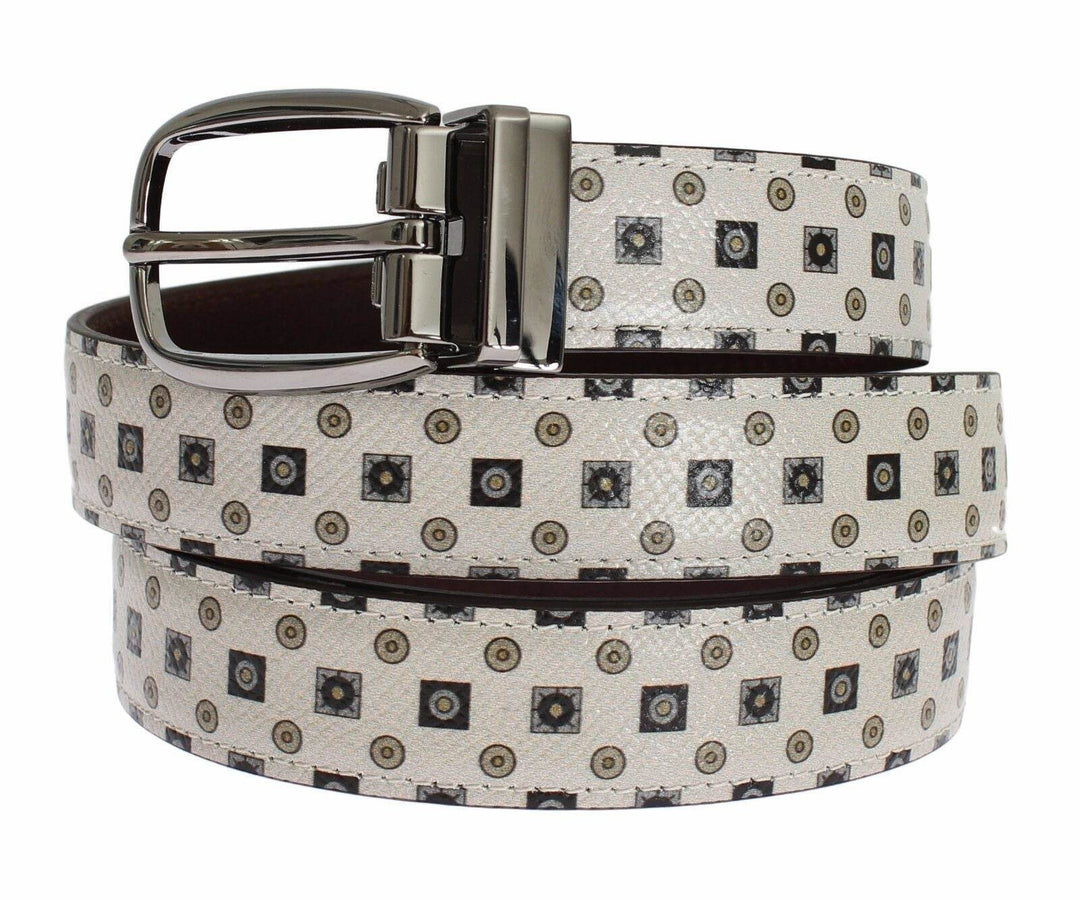 Dolce & Gabbana Elegantes Barock Seidenkrawatte & Ledergürtel Set - Léoré