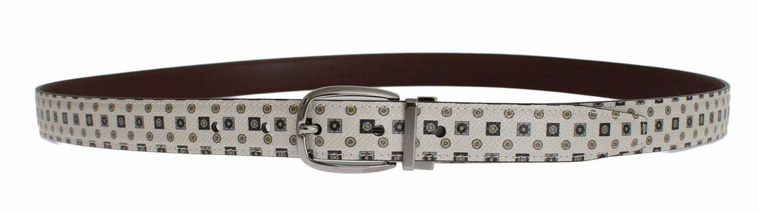 Dolce & Gabbana Elegantes Barock Seidenkrawatte & Ledergürtel Set - Léoré