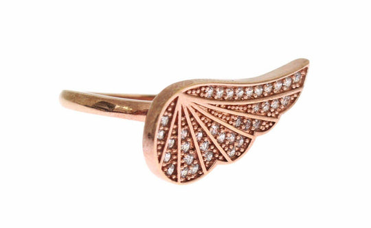 Nialaya Eleganter Rosa Gold CZ Kristall Ring - Léoré