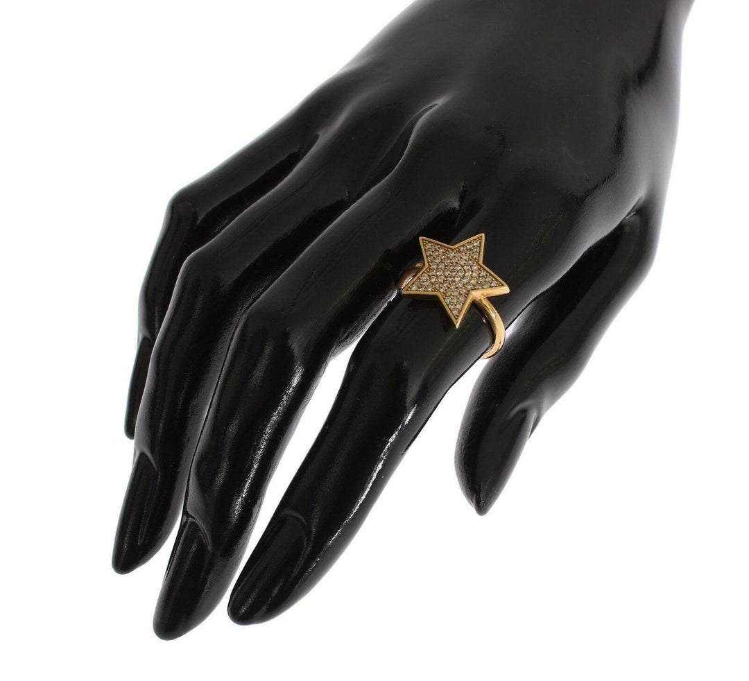 Nialaya Eleganter Ring aus vergoldetem Sterlingsilber mit CZ-Kristallen - Léoré