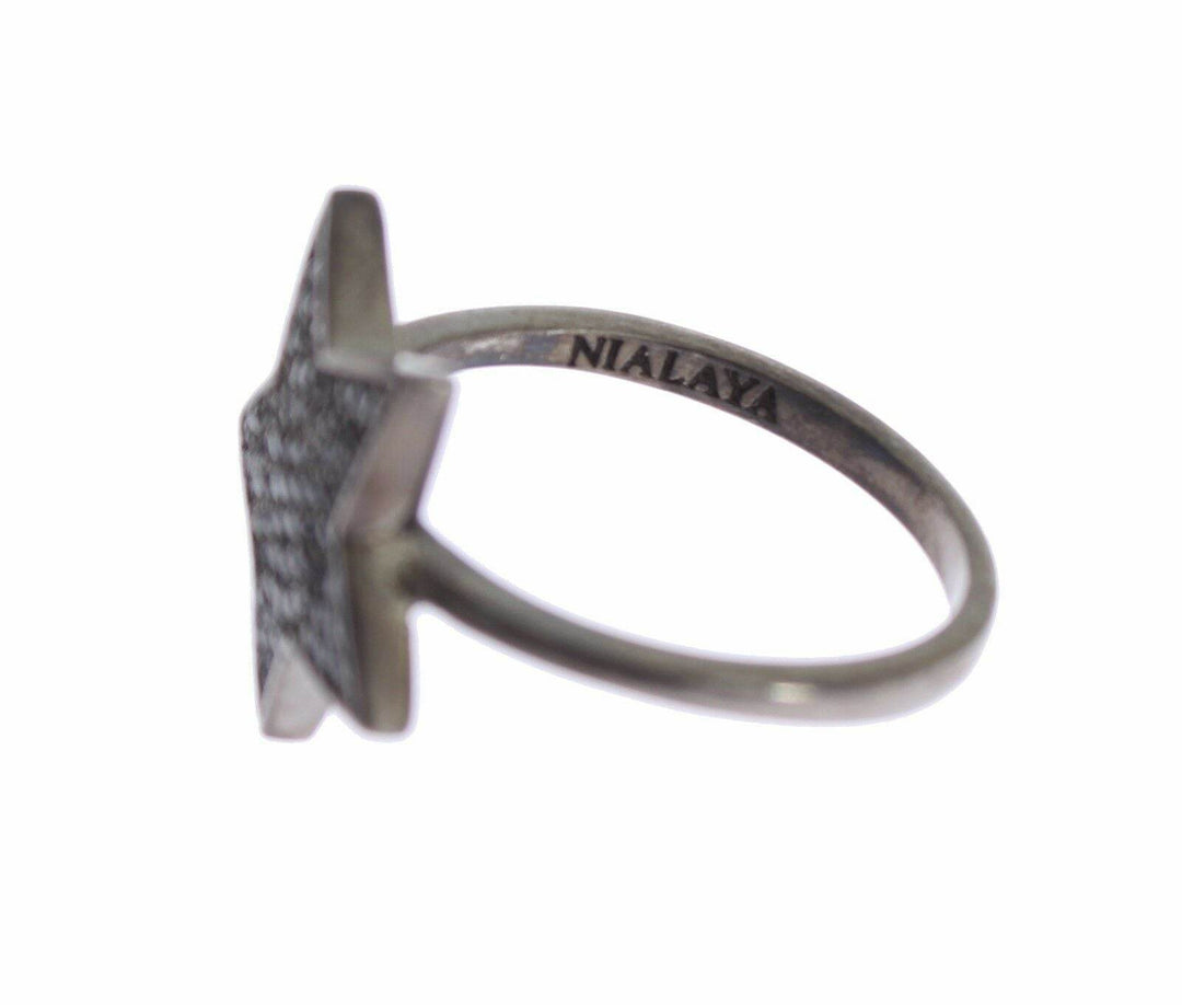Nialaya Exquisite Sterling Silber CZ Kristall Ring - Léoré